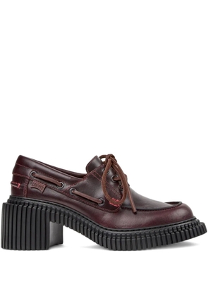 Camper Pix London lace-up platform loafers - Red