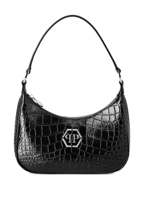 Philipp Plein crocodile-embossed shoulder bag - Black