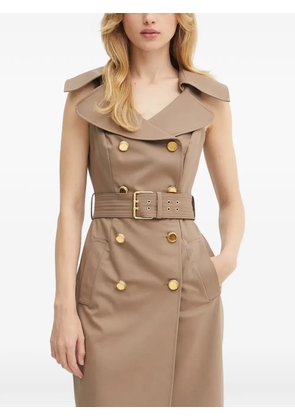 MARCIANO by GUESS Nada belted button midi dress - Neutrals