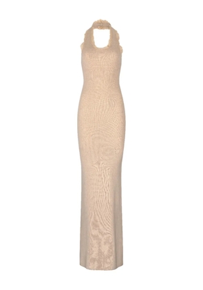 Aya Muse Cora halterneck dress - Neutrals