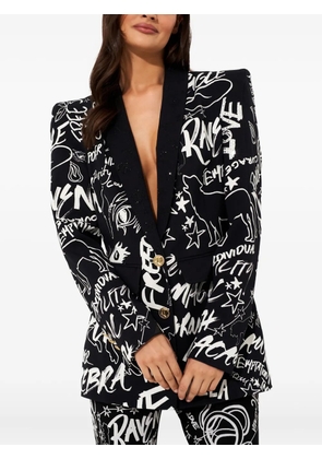 Camilla Spirit Scribble printed blazer - Black
