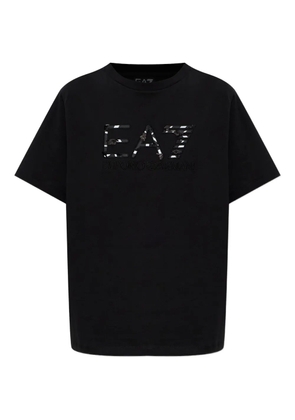 Ea7 Emporio Armani logo graphic T-shirt - Black