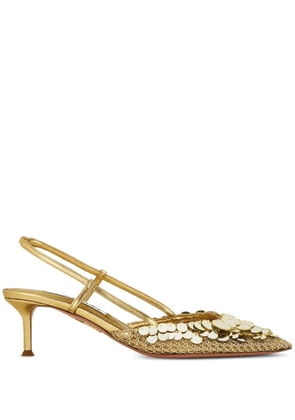 Aquazzura 50mm Can Can pumps - Gold