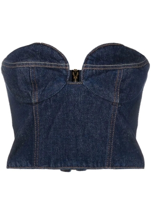 Magda Butrym denim corset top - Blue