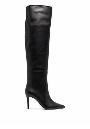 Scarosso x Brian Atwood Carra leather boots - Black