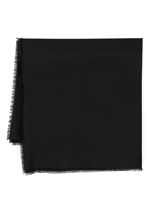 Saint Laurent logo-jacquard scarf - Black