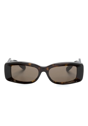 Gucci Eyewear rectangle-frame sunglasses - Brown