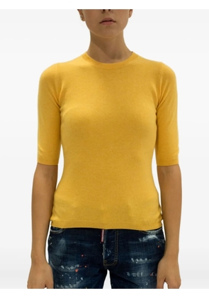 LA ROSE crew-neck sweater - Yellow