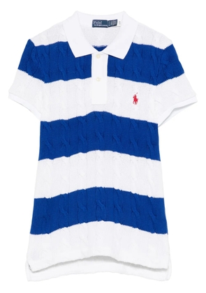 Polo Ralph Lauren cable-knit polo top - White