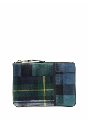 Comme Des Garçons Wallet tartan-patchwork wallet - Green