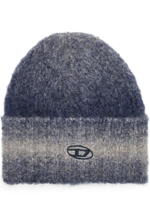 Diesel Pelo logo-embroidered beanie - Blue