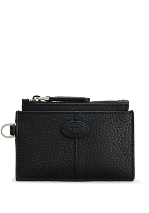 Tod's logo-debossed leather wallet - Black