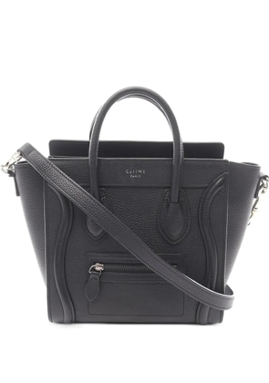 Celine Pre-Owned 2000s Nano Luggage leather tote bag - Black
