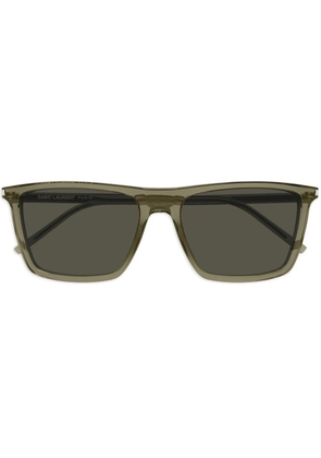 Saint Laurent Eyewear rectangle-frame sunglasses - Brown
