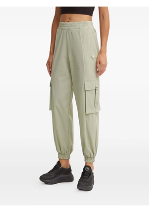 GUESS USA logo-patch cargo pants - Green