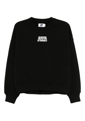 izzue graphic-printed sweatshirt - Black