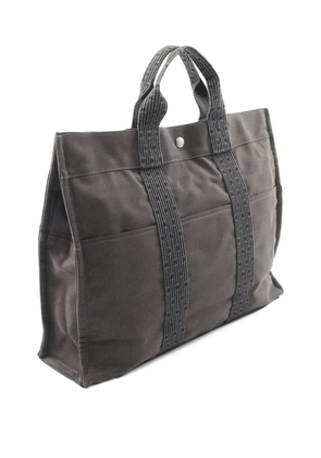 Hermès Pre-Owned 2000s logo-stripe tote bag - Grey