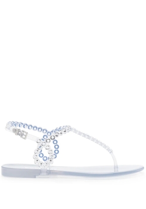 Aquazzura Almost Bare eyelet-embellished sandals - Neutrals