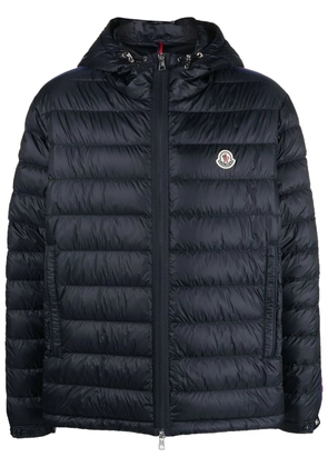 Moncler Agout logo-patch puffer jacket - Blue