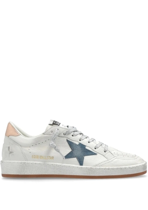Golden Goose Ball Star distressed leather sneakers - White