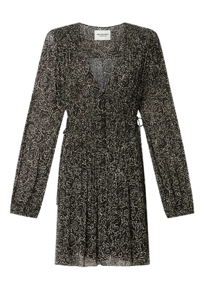 MARANT ÉTOILE Loriena floral mini dress - Black