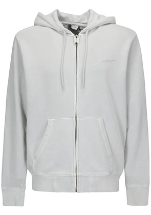 Carhartt WIP Duster Script zip-up cotton hoodie - White