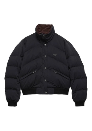Prada logo-detail padded jacket - Black