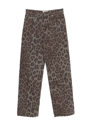Aniye By Lizzy animal-print trousers - Green