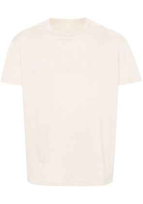 Maison Margiela logo-embroidered cotton T-shirt - Neutrals