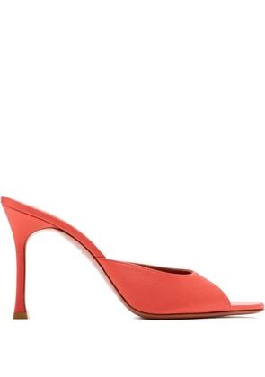 Amina Muaddi Alexa peep-toe heel sandals - Orange