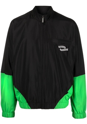 Opening Ceremony logo-patch panelled windbreaker - Black