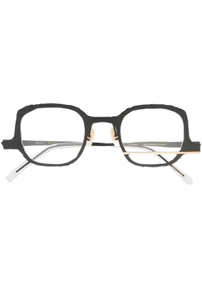 MASAHIROMARUYAMA strap-detail upside-down glasses - Black