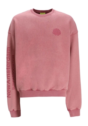 NEW AMSTERDAM shell-logo cotton sweatshirt - Pink
