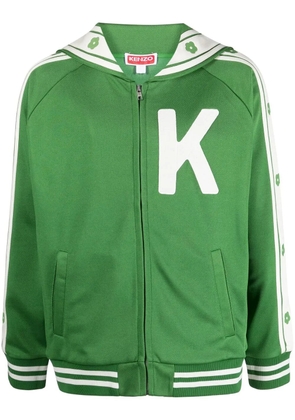 Kenzo elephant-print varsity jacket - Green