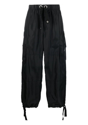 Versace logo-print cargo trousers - Black