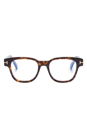 TOM FORD Eyewear round-frame glasses - Brown