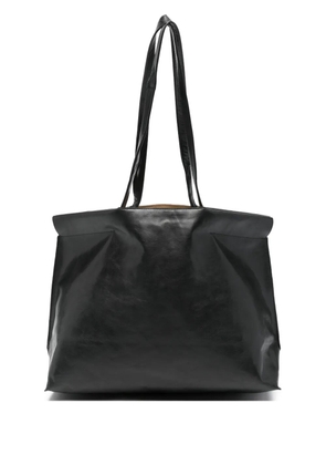 bea mombaers leather tote bag - Black