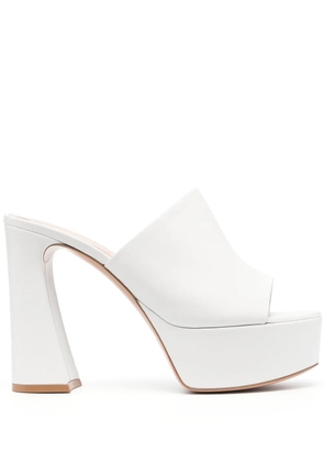 Gianvito Rossi 130mm leather sandals - White