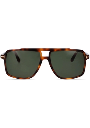 TOM FORD Eyewear oversize-frame sunglasses - Brown