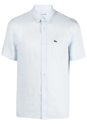 Lacoste logo-embroidered shortsleeved shirt - Blue