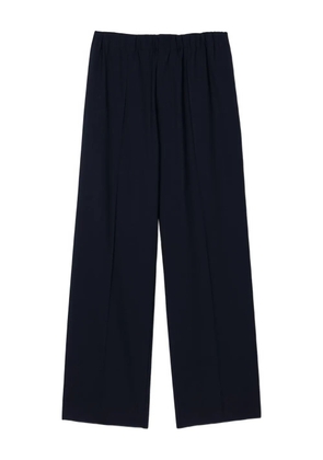 SANDRO elasticated-waistband straight-leg trousers - Black