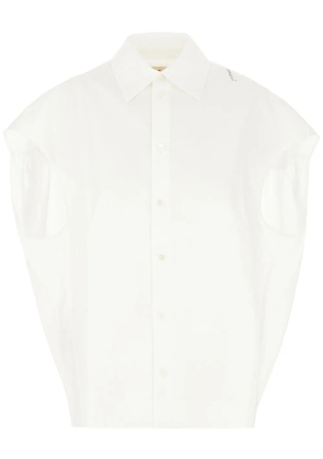 Marni poplin sleeveless shirt - White