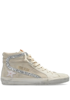 Golden Goose Slide high-top suede sneakers - Neutrals
