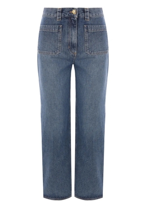 Elisabetta Franchi mid-rise cropped jeans - Blue