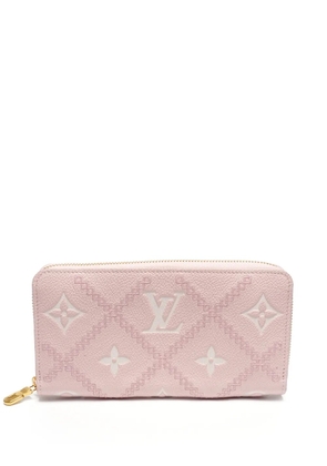 Louis Vuitton Pre-Owned 2021-2025 Zippy embroidered wallet - Pink