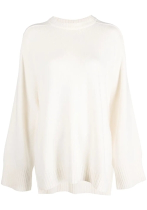 LouLou de Saison Safi wool-blend crew-neck jumper - White