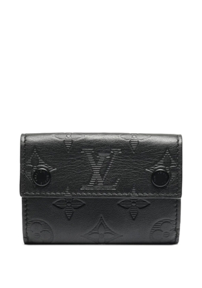 Louis Vuitton Pre-Owned Discovery debossed-monogram leather wallet - Black