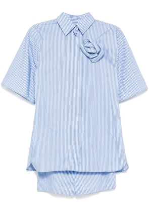 Valentino Garavani Pre-Owned striped romper - Blue