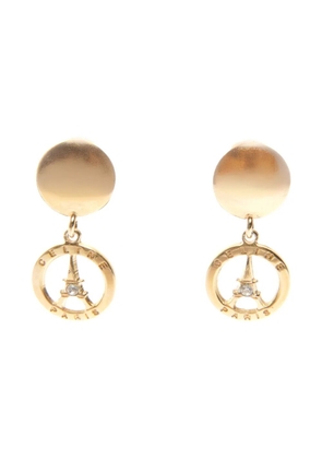 Celine Pre-Owned 1980-2000s Eiffel Tower clip-on earrings - Gold