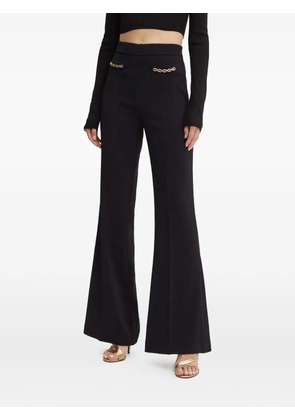 TWINSET chain-detail flared trousers - Black